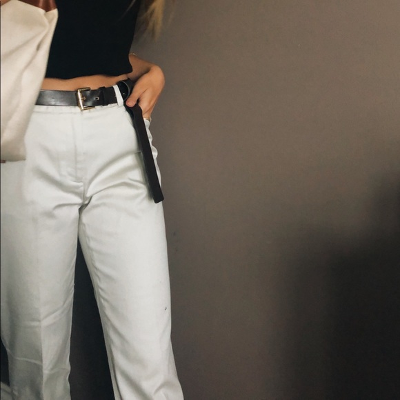 light beige ankle length trousers - Picture 2 of 5